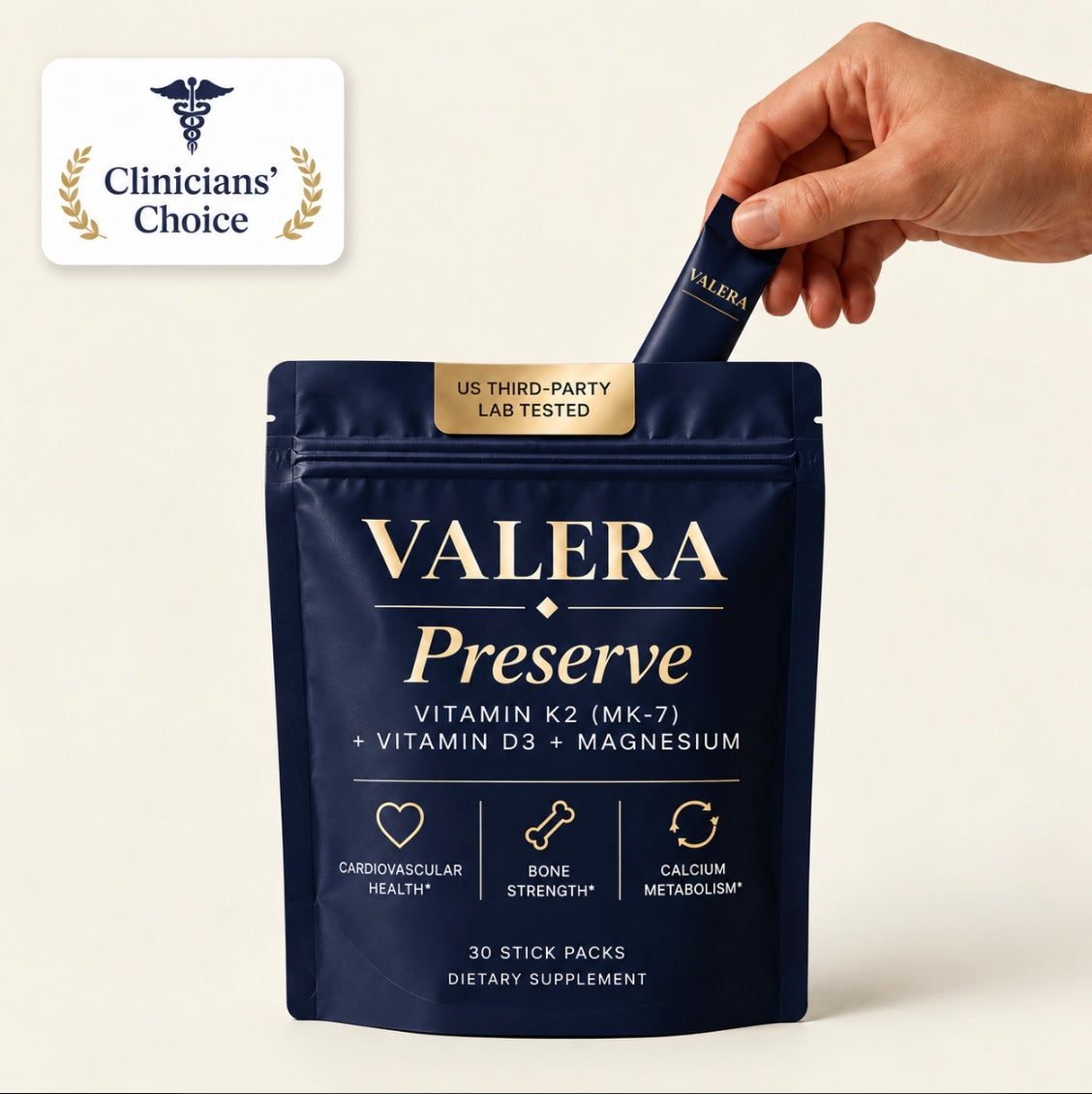 Valera Preserve (Vitamin K2 as MK-7 + Vitamin D3 + Magnesium)