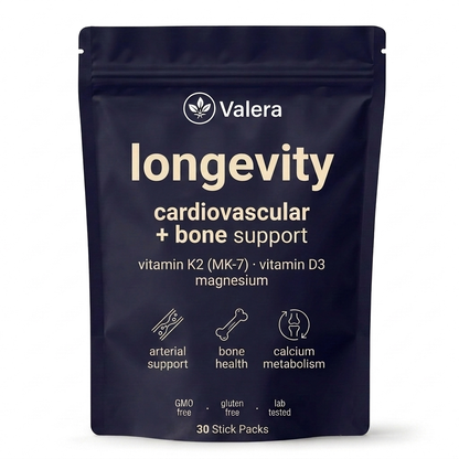 Valera Longevity (Vitamin K2 as MK-7 + Vitamin D3 + Magnesium)